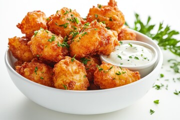 Fried cheese balls delight kitchen food bright background close-up appetizing