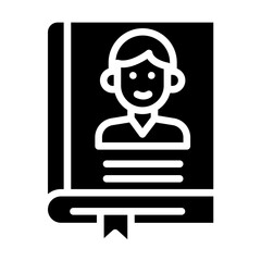 Vector Design Autobiography Icon Style