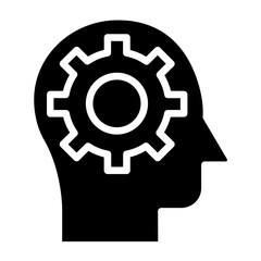 Vector Design Critical Thinking Icon Style