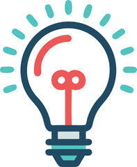 Light Bulb Idea Vector: Innovation and Creativity Icon