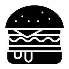 Vector Design Cheese Burger Icon Style