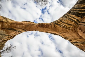 Sipapu Bridge, natural arch, Natural Bridges National Monument, Utah, United States, North America