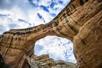 Sipapu Bridge, natural arch, Natural Bridges National Monument, Utah, United States, North America