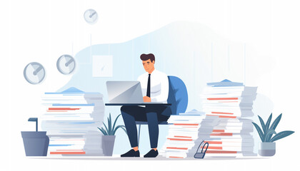 Obraz premium business man in office