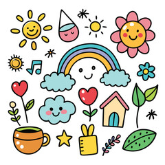 children playing in the garden