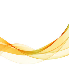 Yellow wave. abstract vector graphics. Eps 10