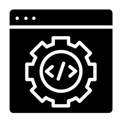 Vector Design Code Settings Icon Style