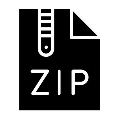 Vector Design Zip File Icon Style