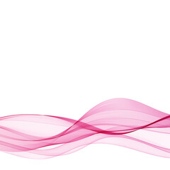 Abstract vector wave. Template for advertising. Pink wave. Eps 10