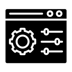 Vector Design Control Panel Icon Style