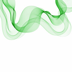 Green wave. abstract vector graphics. Eps 10