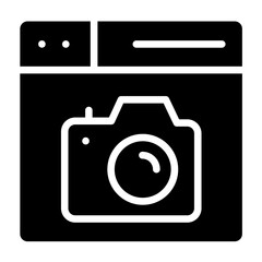 Vector Design Camera Website Icon Style