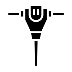 Vector Design Jackhammer Icon Style