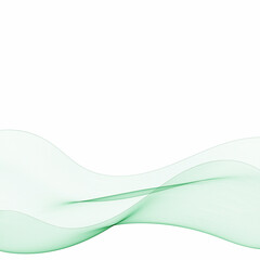 Abstract green wave. Vector pattern. Eps10