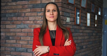 Visionary executive in contemporary workspace embraces strategic decisions, steering organization...