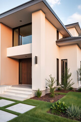 Modern Architectural House Exterior: Luxury Home Design and Landscaping