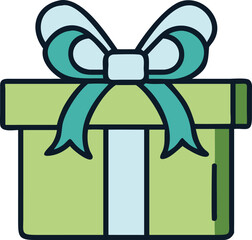 Holiday Gift Box Graphic for Party Themes