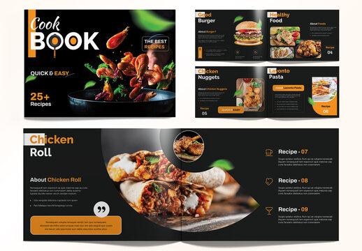 Magazine Cookbook Design Layout
