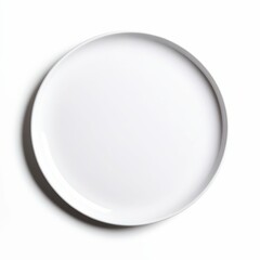 Minimalistic White Ceramic Plate for Elegant Dining