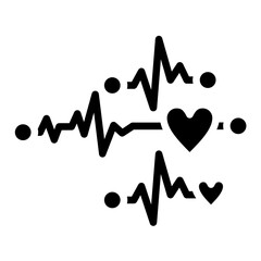 Vector Design Heartbeat Icon Style