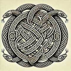 Intertwining snake of Celtic music