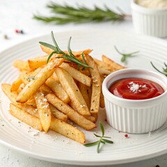 chicken nuggets with fries
