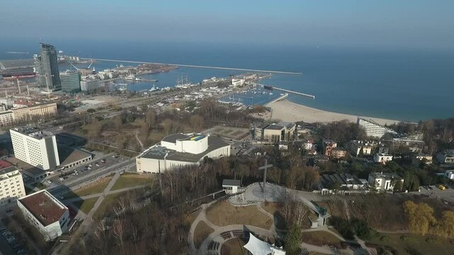 Gdynia Skwer Kościuszki z drona