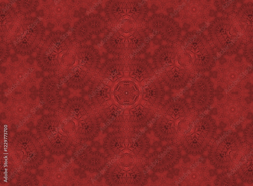Poster background with abstract pattern from red leaf
