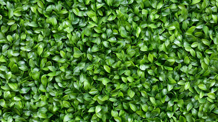 Lush green leaf wall texture background