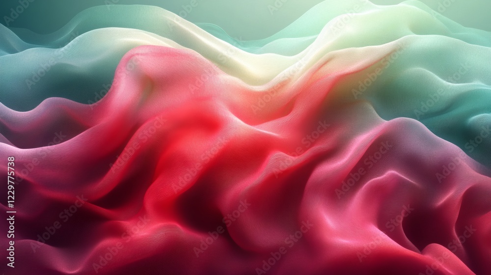 Poster soft green rich burgundy abstract background with a flowing grainy texture and subtle noise perfect 