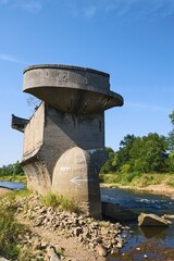 Former northern bridge in Guben, Brandenburg, Germany, Europe