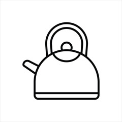 Kettle Line Icons Design Elements Illustration