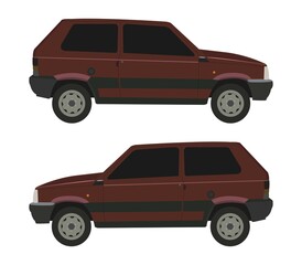 Car icon illustrated in vector on white background