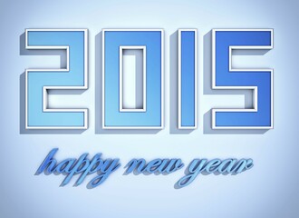 illustration of a happy 2015 concept