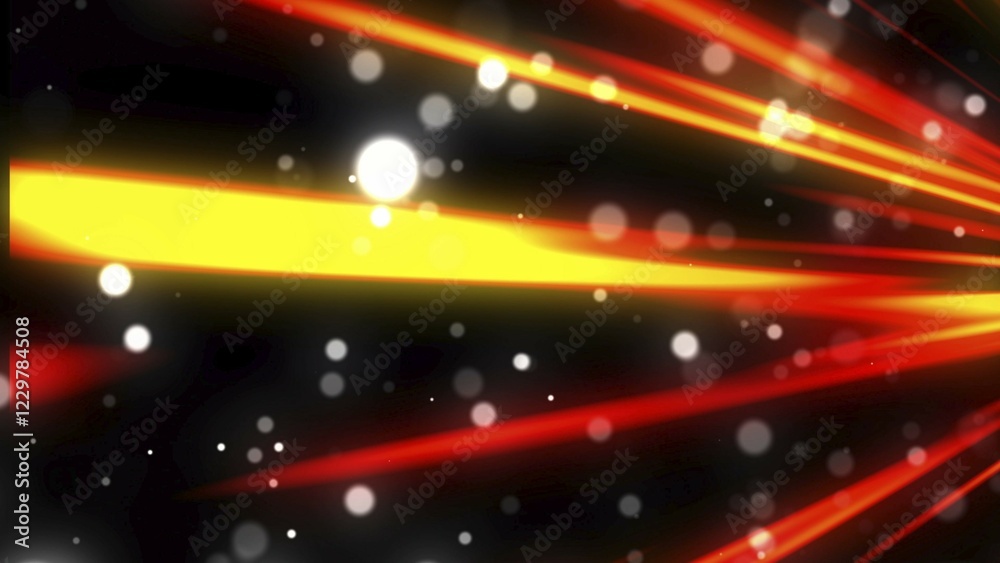 Poster many abstract small violet particles in space, computer generated abstract background, 3d rendering 