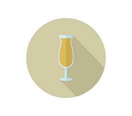 Cocktail icon illustrated in vector on white background