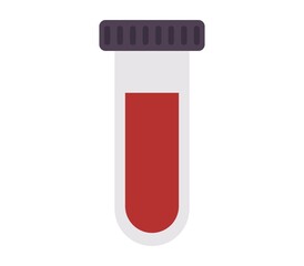 Test tube icon illustrated in vector on white background