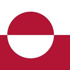 Official national flag of Greenland