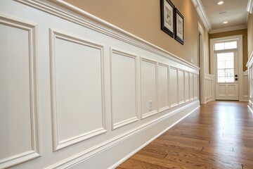 Fototapeta premium Elegant Wainscoting Interior Design: Wall Paneling Ideas & Styles