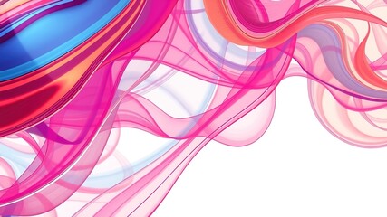 Abstract Floral Wave Pattern Design