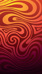 Fiery orange and red wavy fluid abstract background, evoking movement, heat, and dynamic energy
