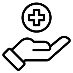 Obraz premium healthcare icon in vector illustration