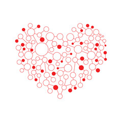 Love connection symbol icon vector