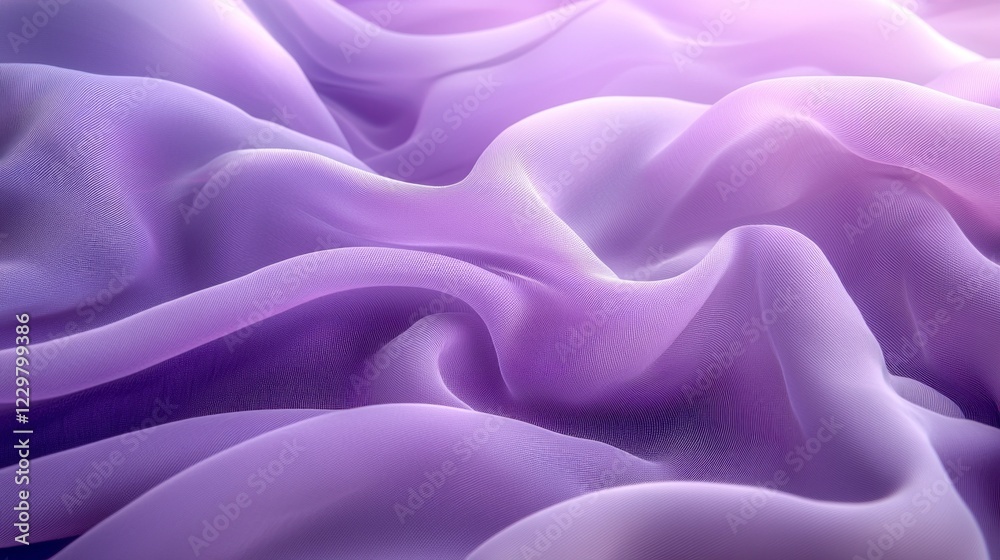 Poster a delicate light lavender gradient envelops the soft, flowing fabric, inviting tranquility. the subt