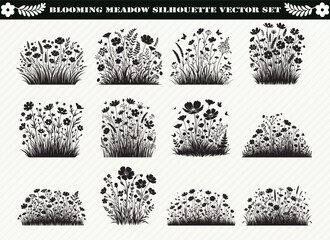 Blooming Meadow Silhouette
