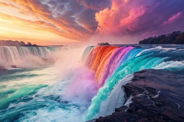 Fototapeta premium Euphoria: Vibrant Colors & Abstract Joy - Stock Photo