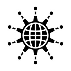 API Integration glyph icon