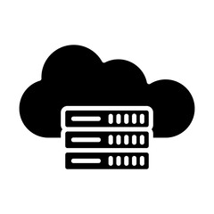 Cloud Server glyph icon