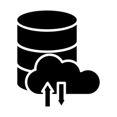 Cloud Database glyph icon © MuhammadAsfandyar