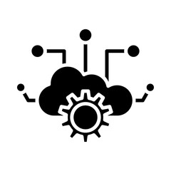 Cloud Integration Icon glyph icon